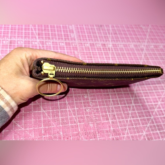 🎀 Monogram cosmetic makeup Pouch case handmade ♻️ - Picture 7 of 15